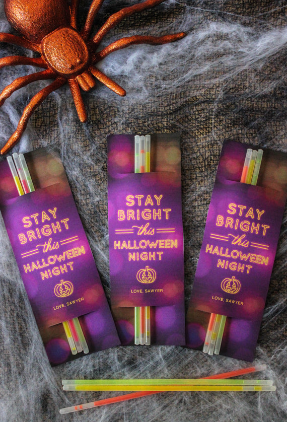 “Stay Bright” Halloween Glow Stick Gift