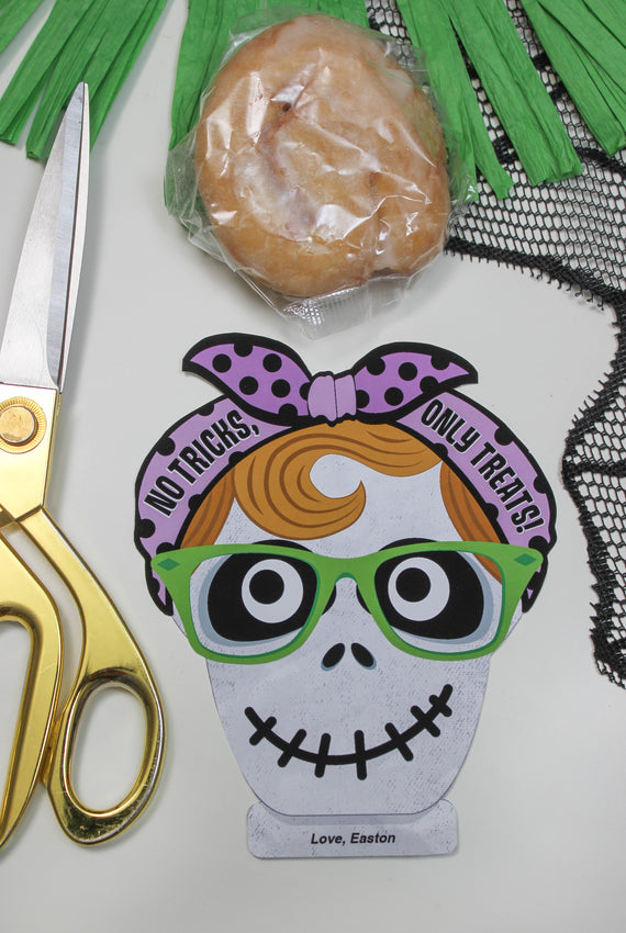 Skeleton Cinnamon Roll Halloween Treat