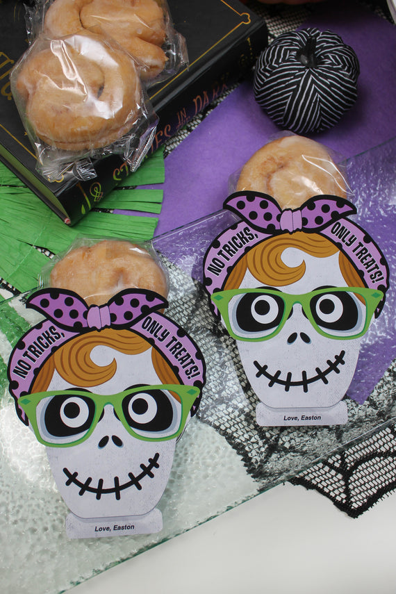 Skeleton Cinnamon Roll Halloween Treat