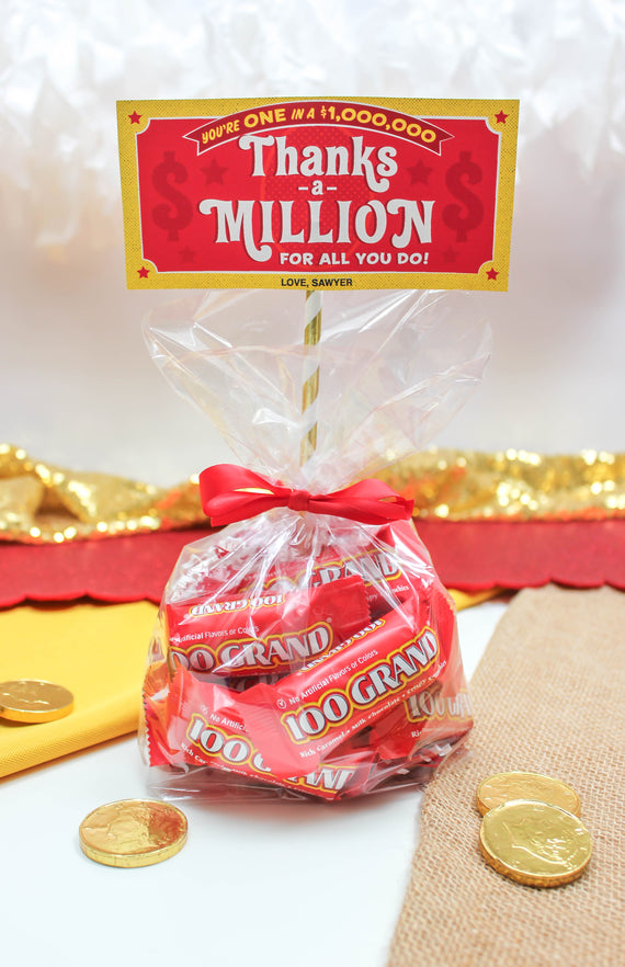 “Thanks a Million” Teacher Appreciation Candy Gift