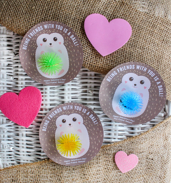 Hedgehog Kids Valentine