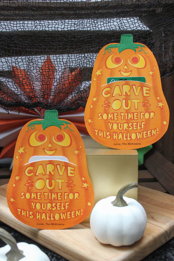 Halloween Jack-o'-lantern Gift Card Holder