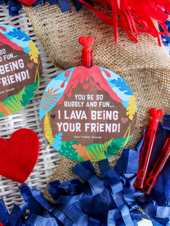 Volcano Bubble Blower Kids Valentine