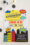 Superhero Party Invitation