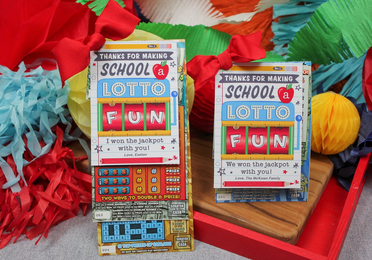 Lottery Ticket Teacher Gift