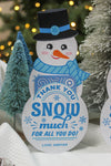 Snowman Gift Card Holder