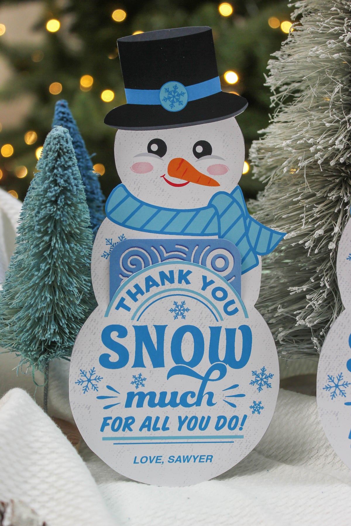 Snowman Gift Card Holder