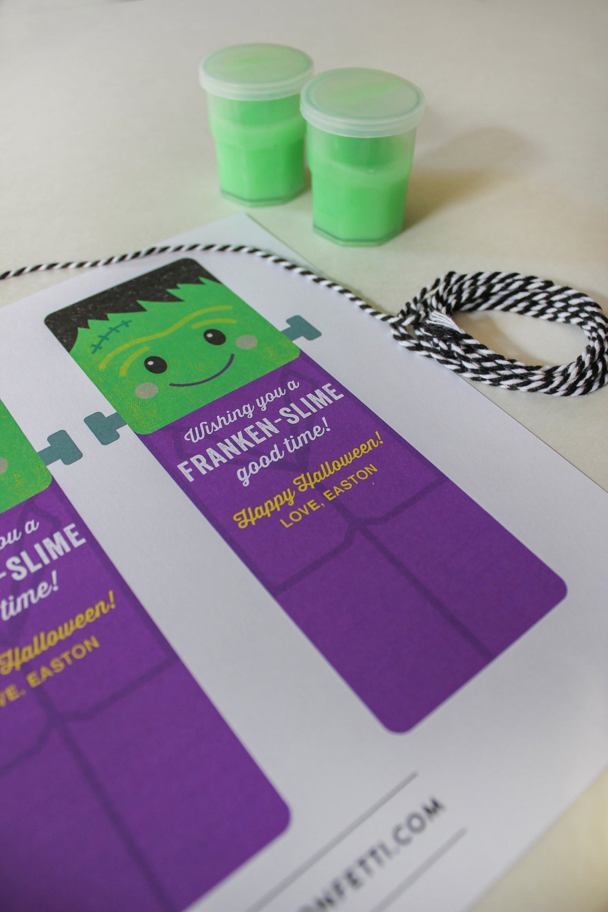 Franken-slime Halloween Gift