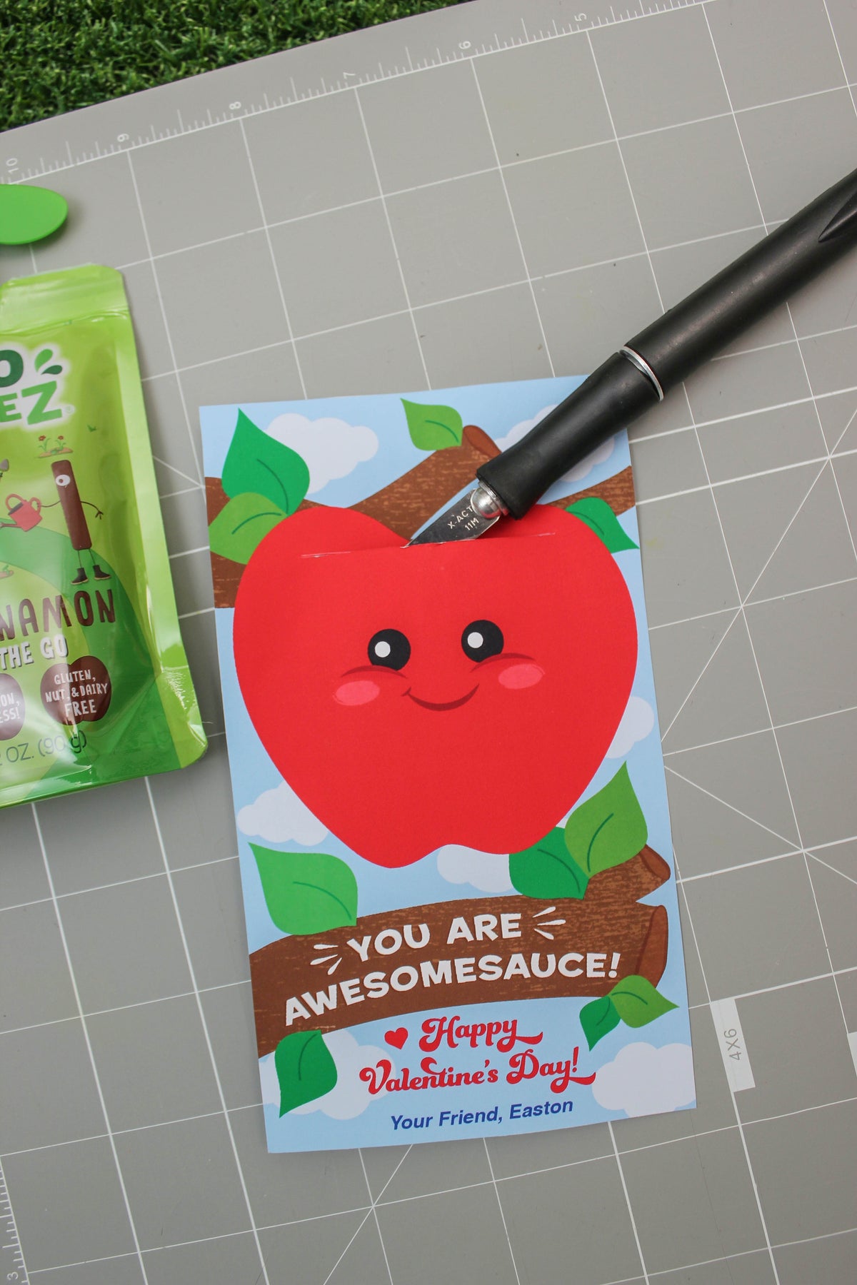 Applesauce Kids Valentine