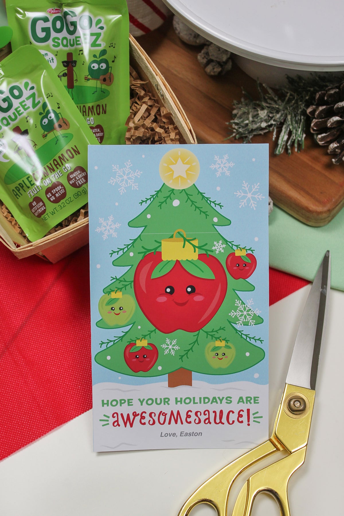 Applesauce Christmas Tree Treat