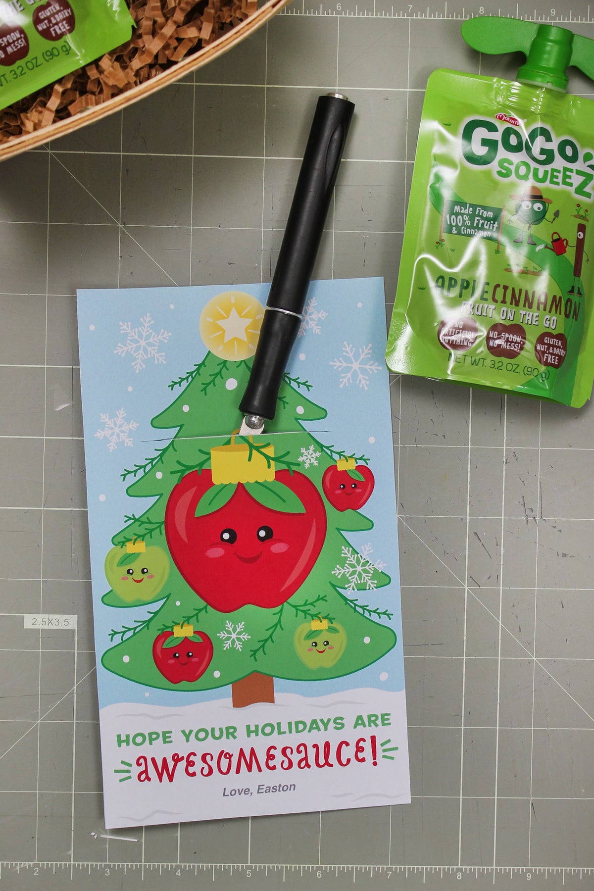 Applesauce Christmas Tree Treat