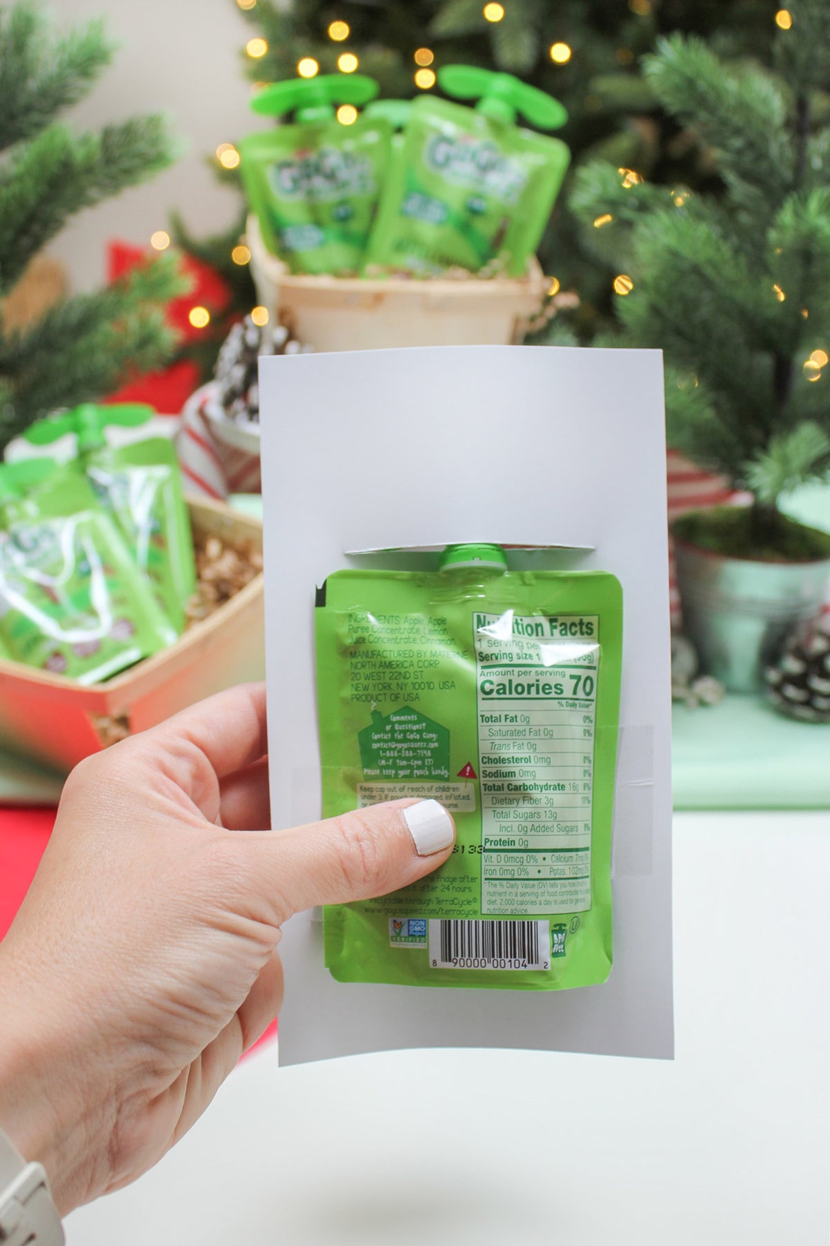 Applesauce Christmas Tree Treat