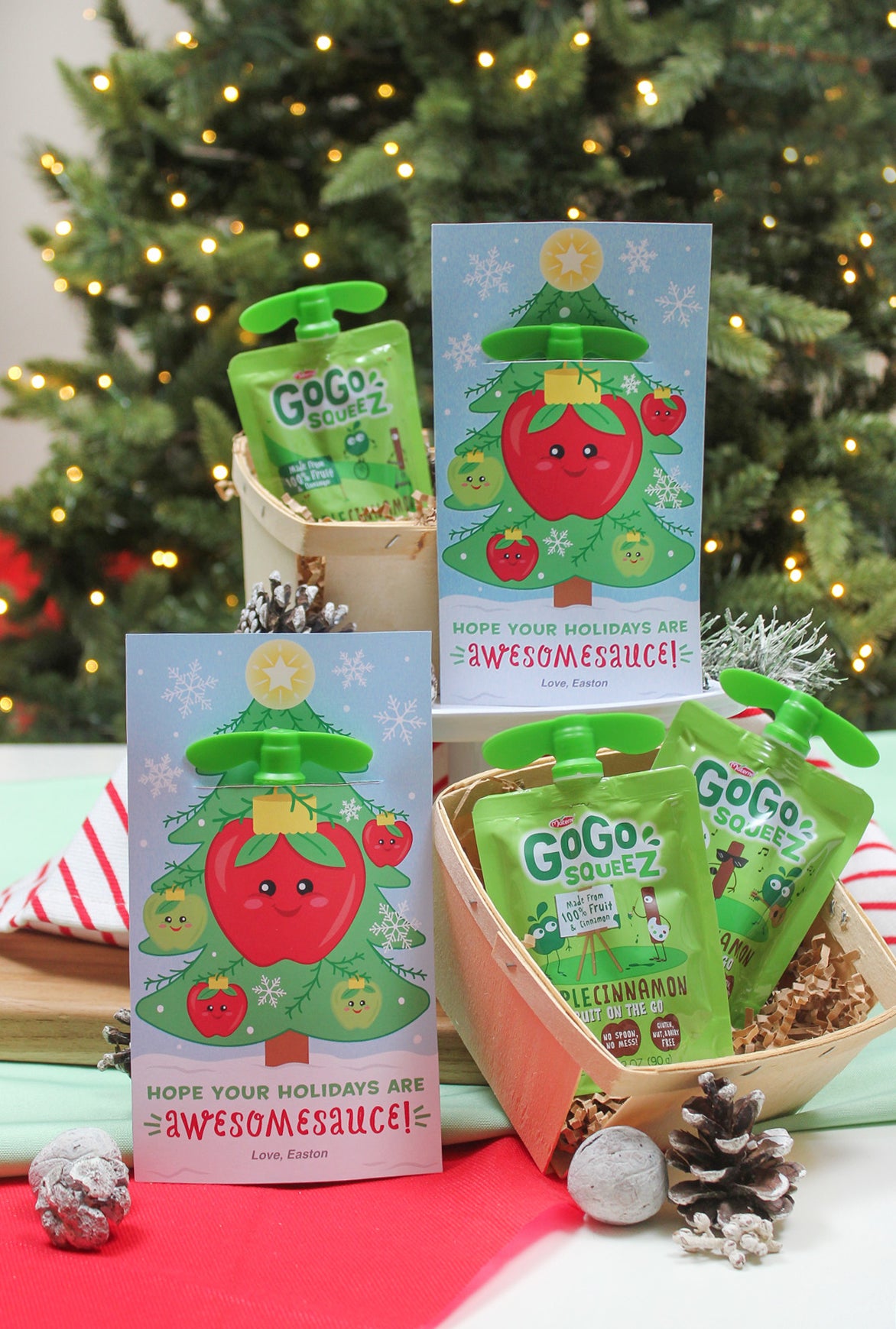 Applesauce Christmas Tree Treat
