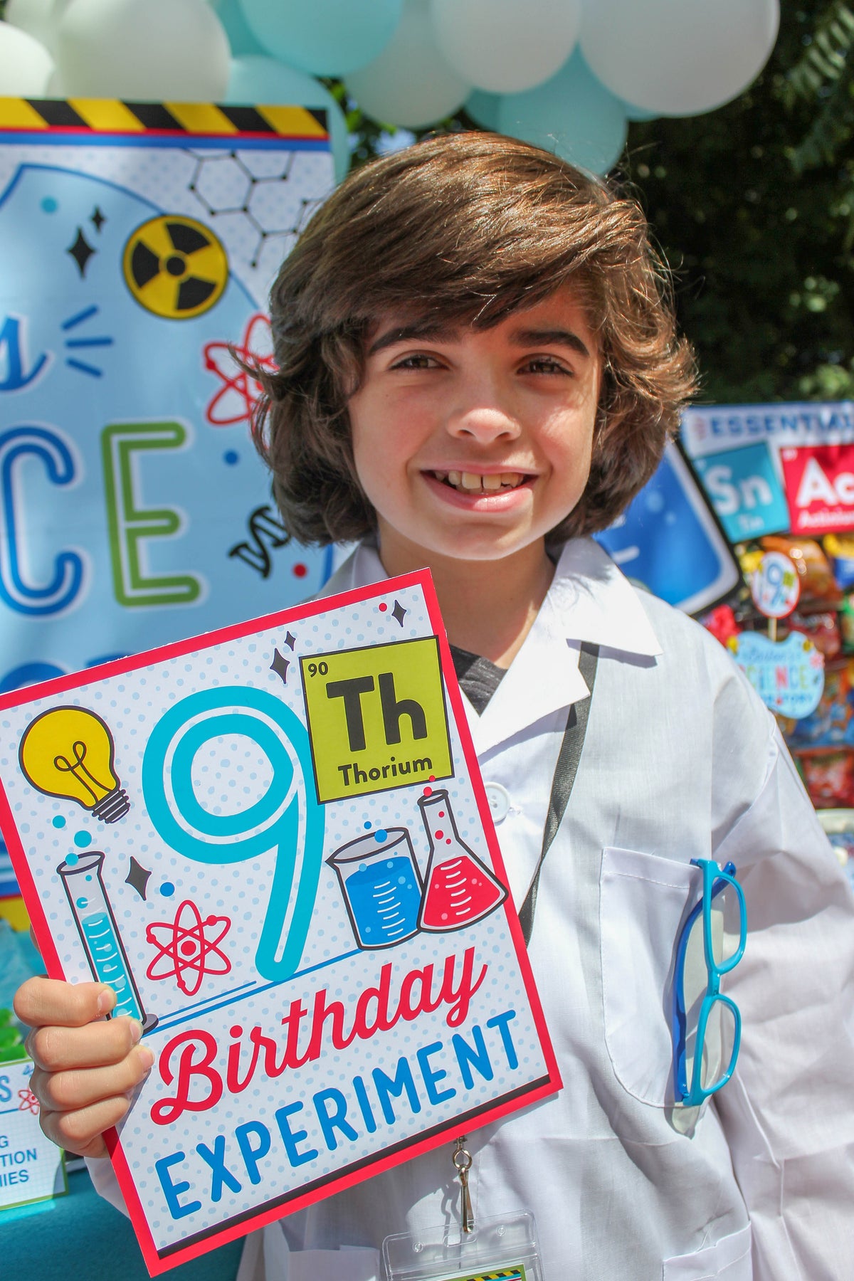 Science Party Table Decor