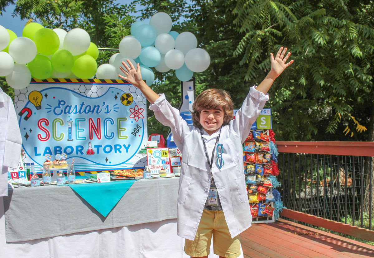 Science Party Backdrop Sign