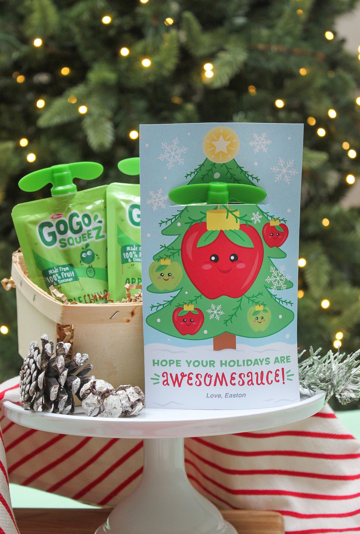 Applesauce Christmas Tree Treat