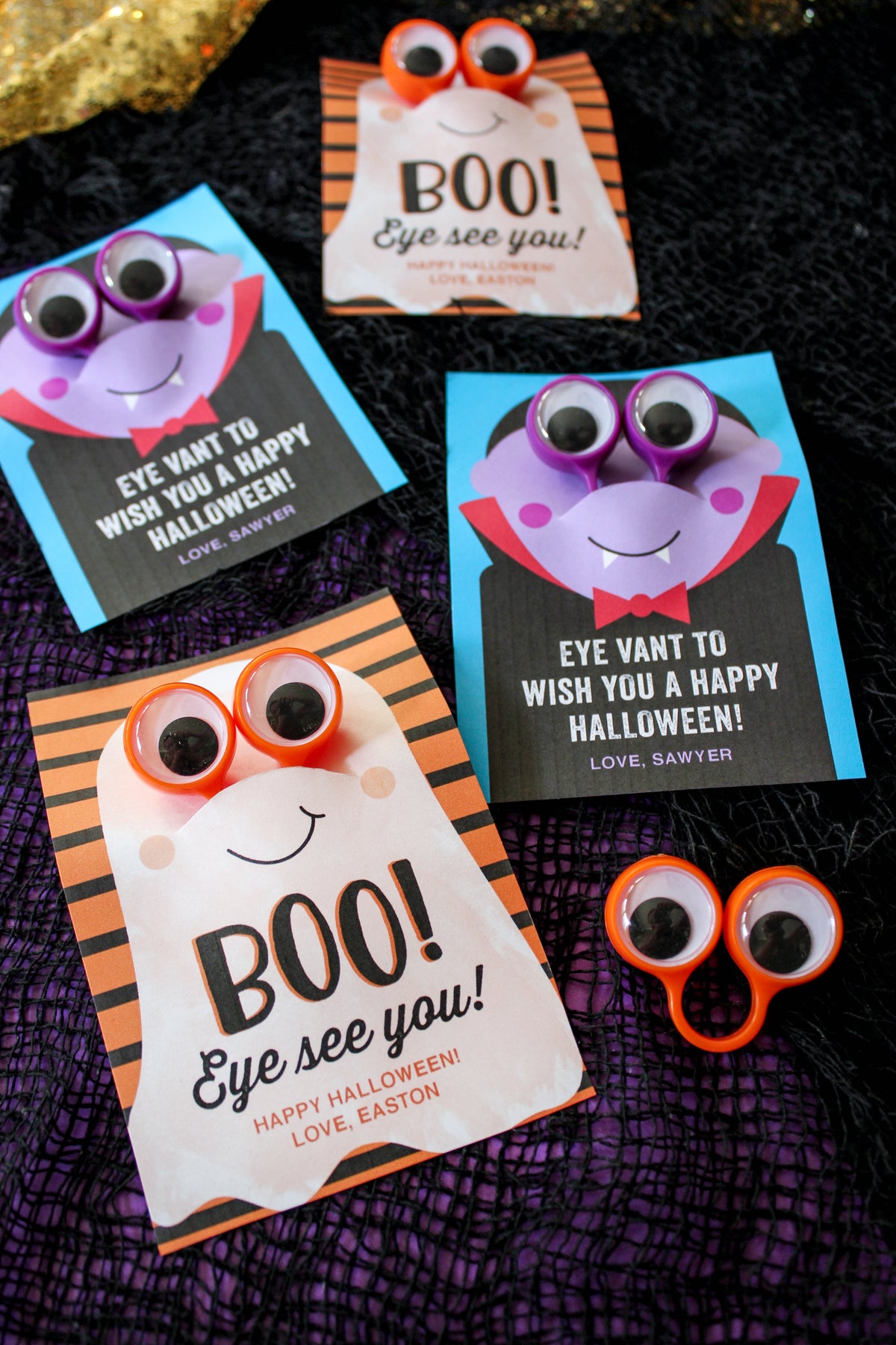 Eyeball Finger Puppet Ring Halloween Gifts