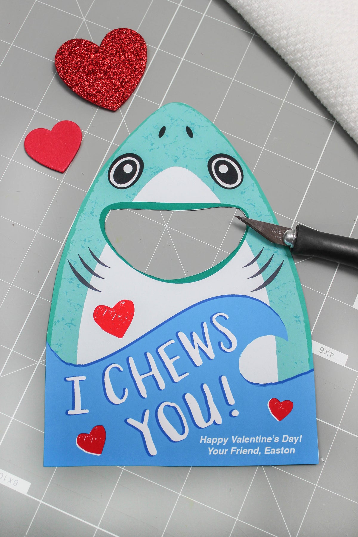 Chewing Gum Shark Kids Valentine