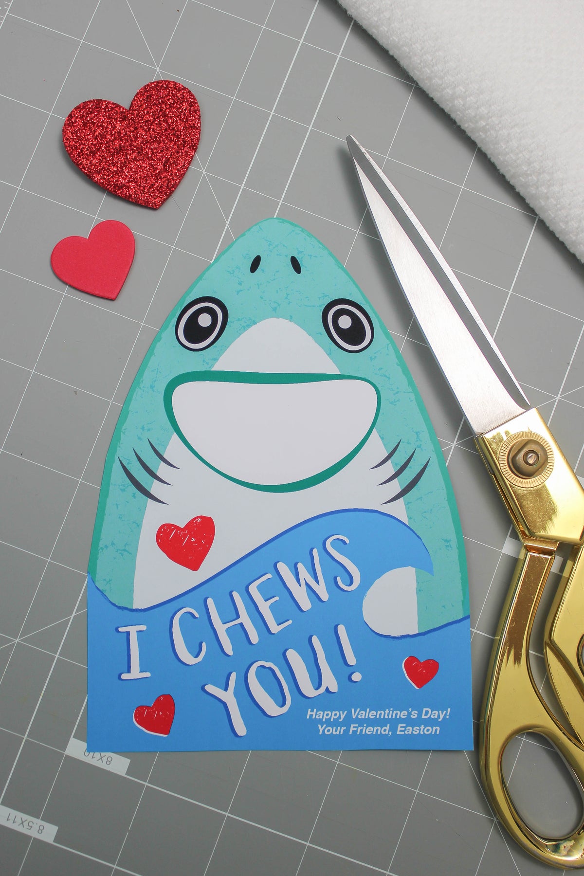 Chewing Gum Shark Kids Valentine