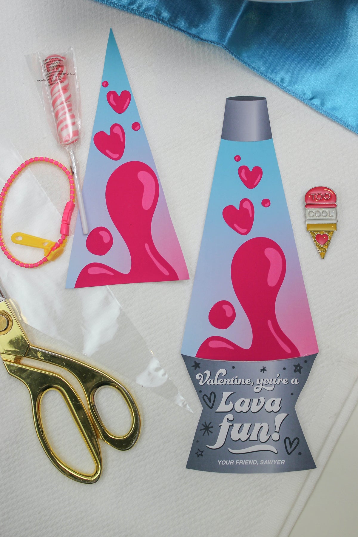 Lava Lamp Kids Valentine