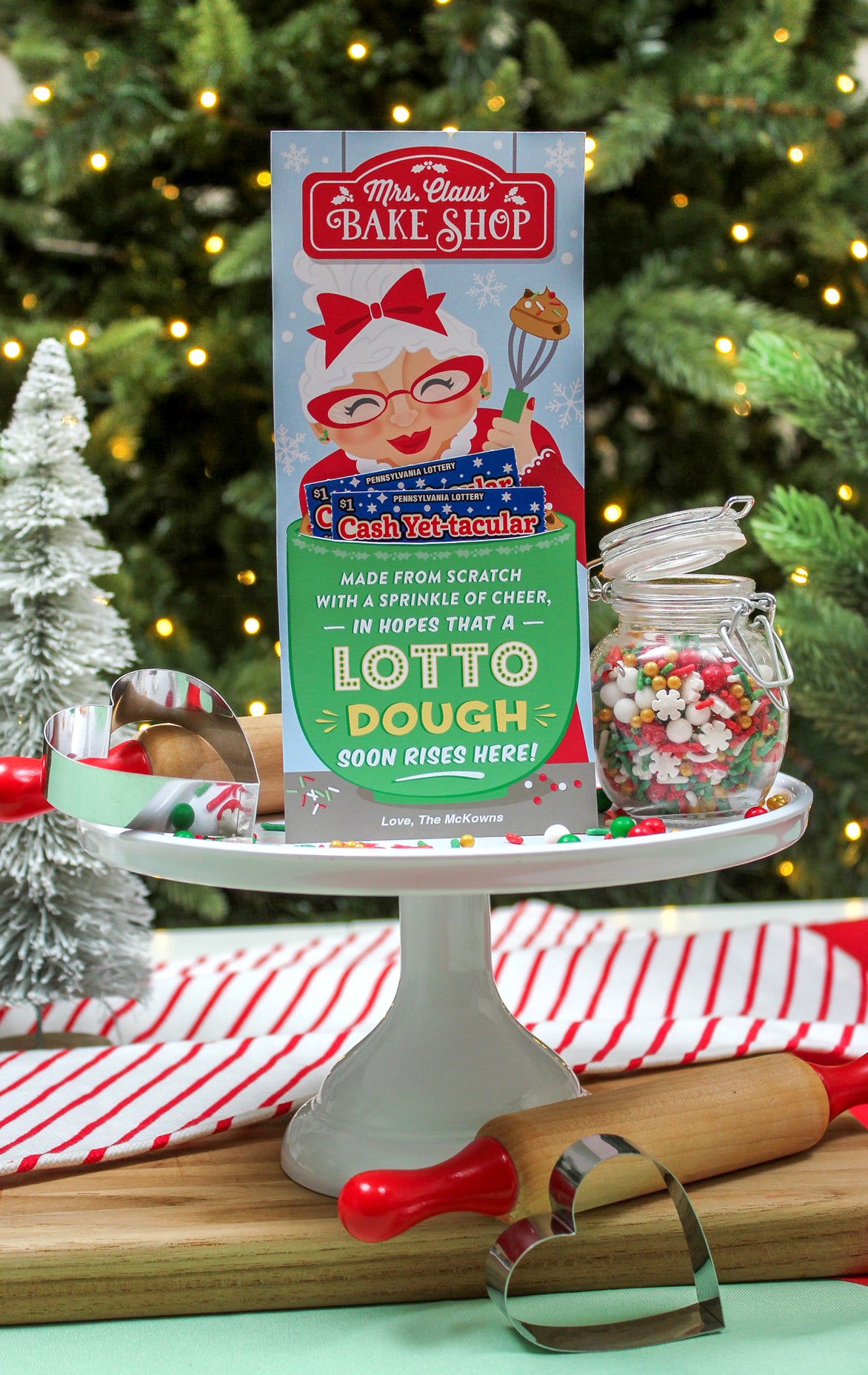 "Lotto Dough" Lottery Ticket Christmas Gift