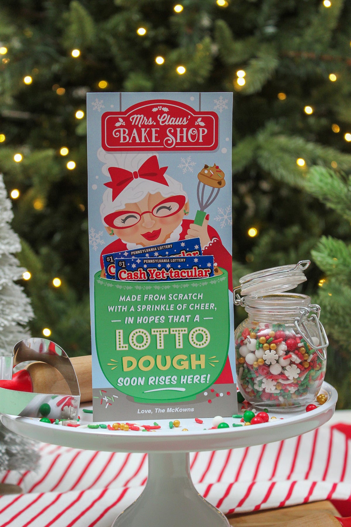 "Lotto Dough" Lottery Ticket Christmas Gift