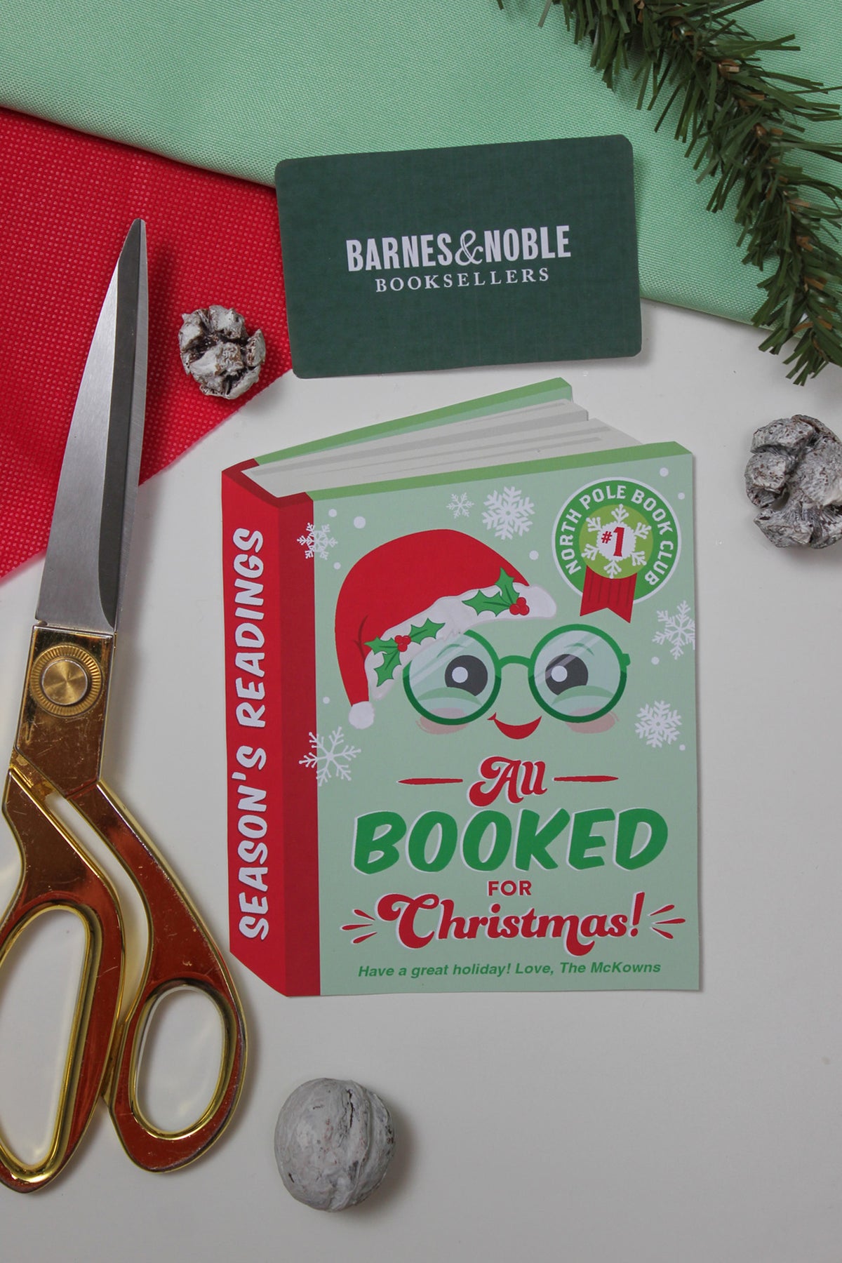 “Booked for Christmas” Book Gift Card Holder