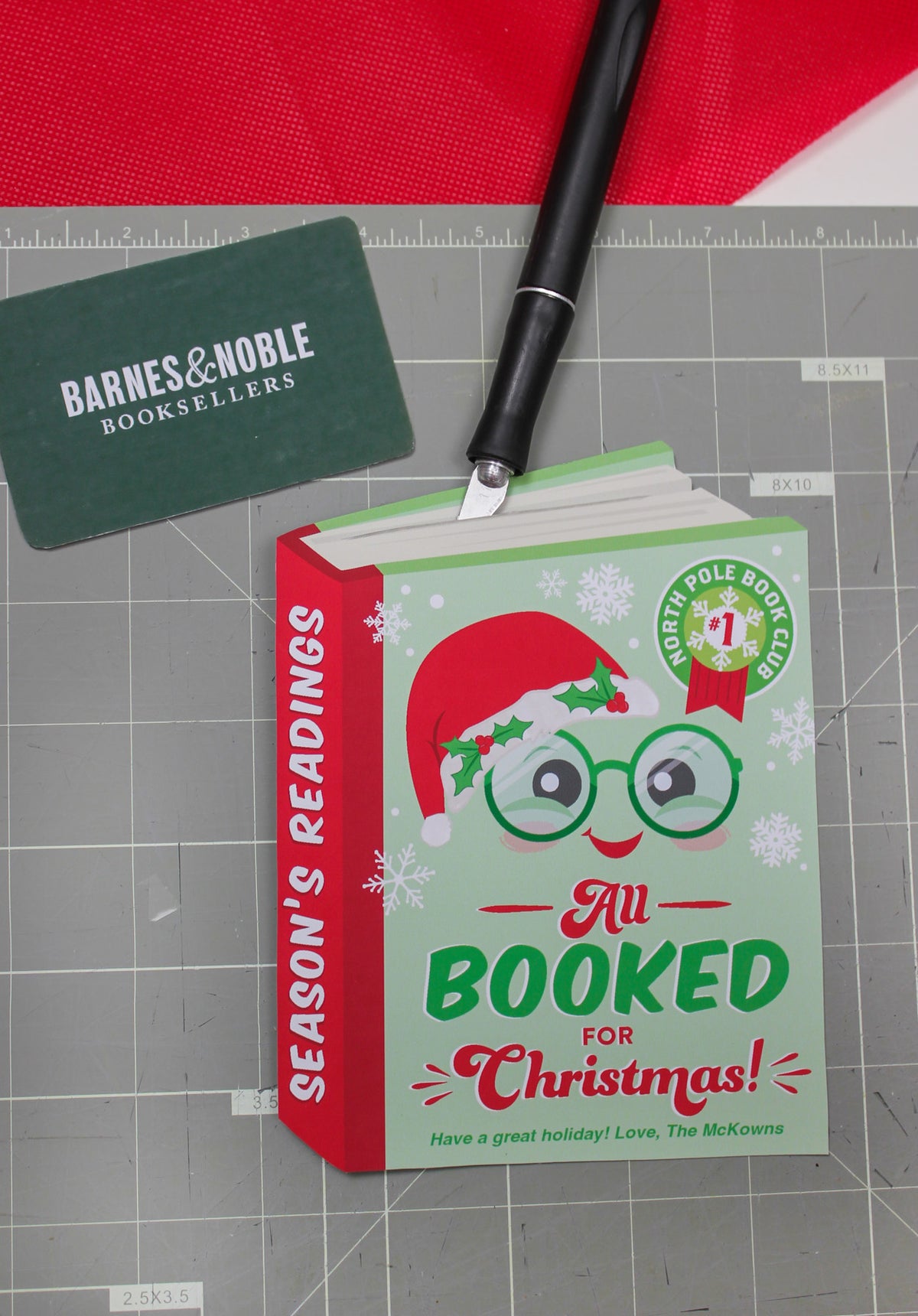 “Booked for Christmas” Book Gift Card Holder
