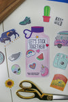 Water Bottle Sticker Kids Valentine