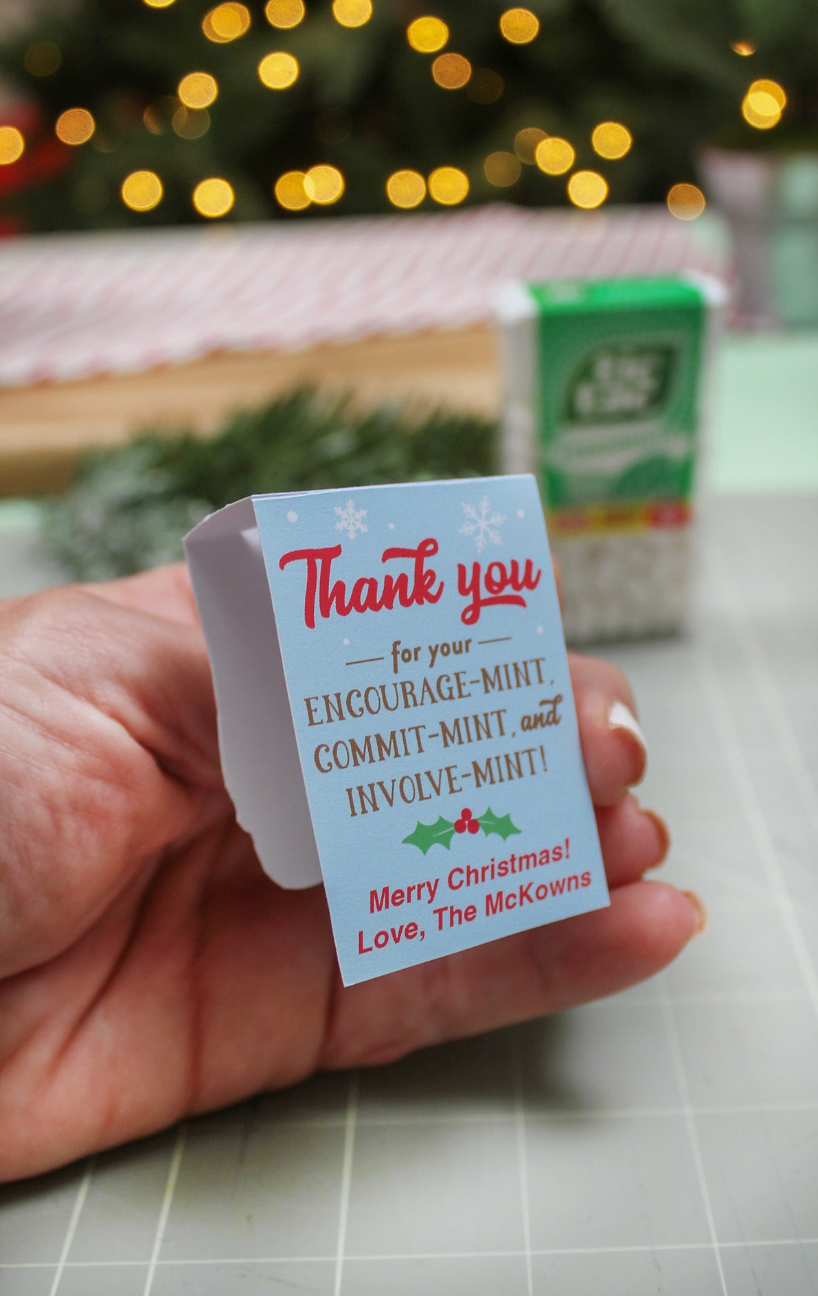 Christmas Tic Tac Mint Labels
