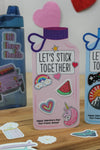 Water Bottle Sticker Kids Valentine