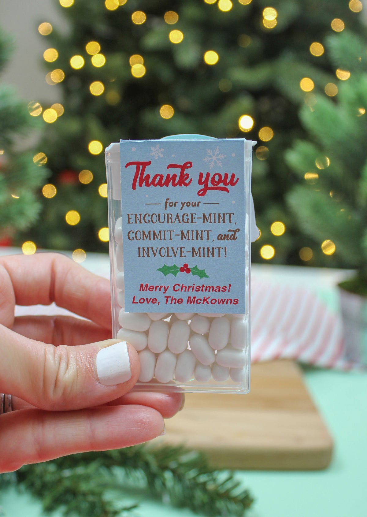 Christmas Tic Tac Mint Labels