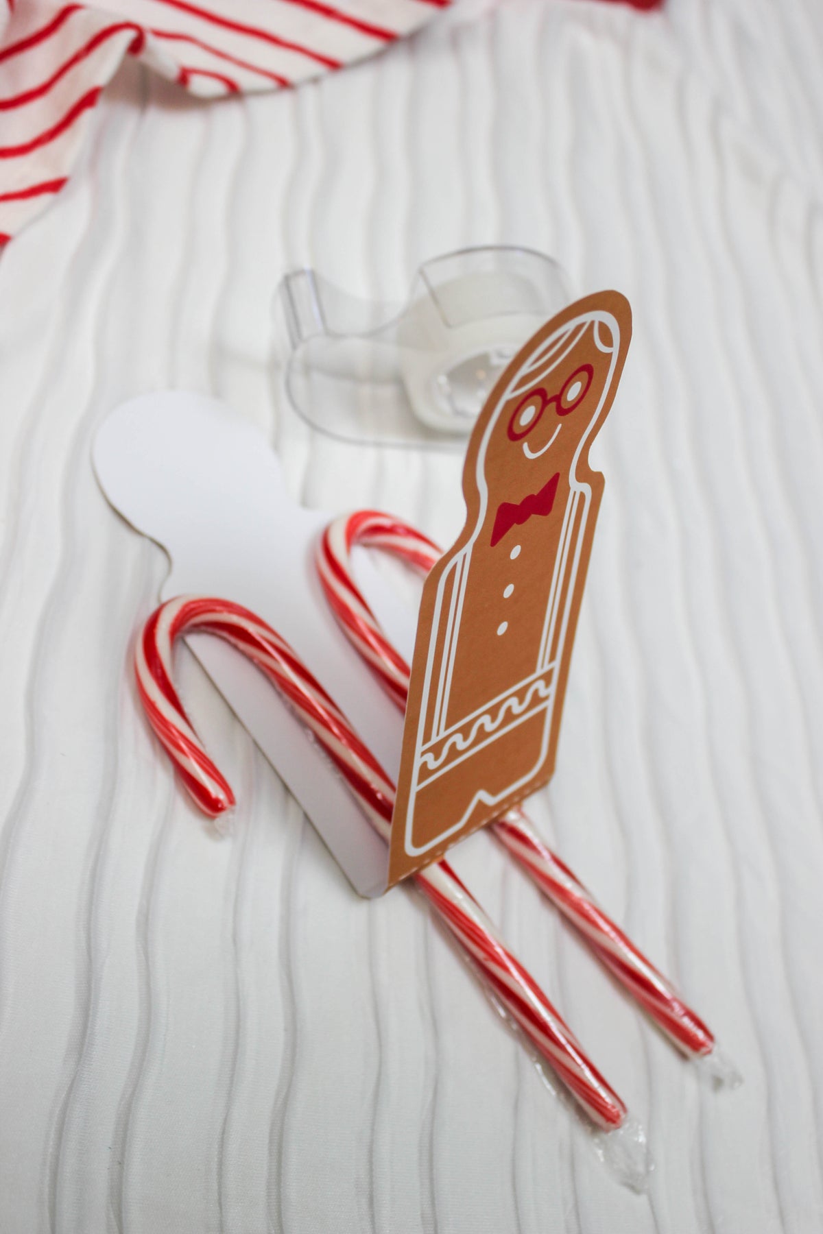 Gingerbread Boy and Girl Candy Cane Treats