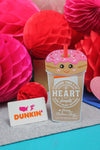 Donuts and Coffee Valentine's Day Gift Card Holder