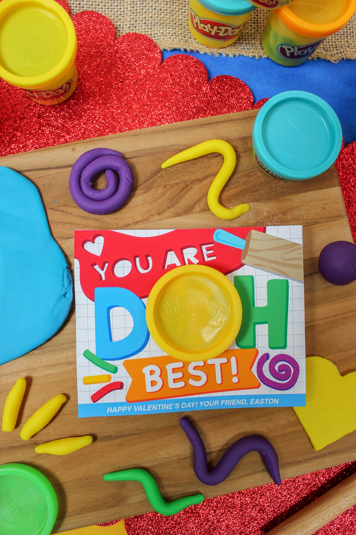 “Doh Best” PlayDoh Kids Valentine