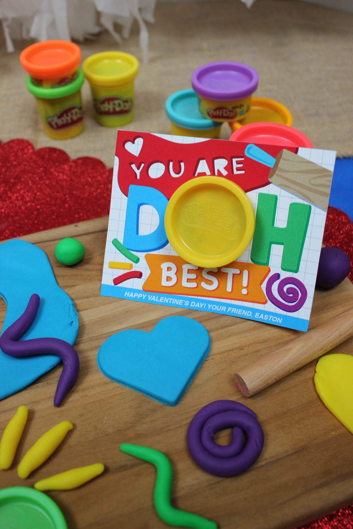 “Doh Best” PlayDoh Kids Valentine