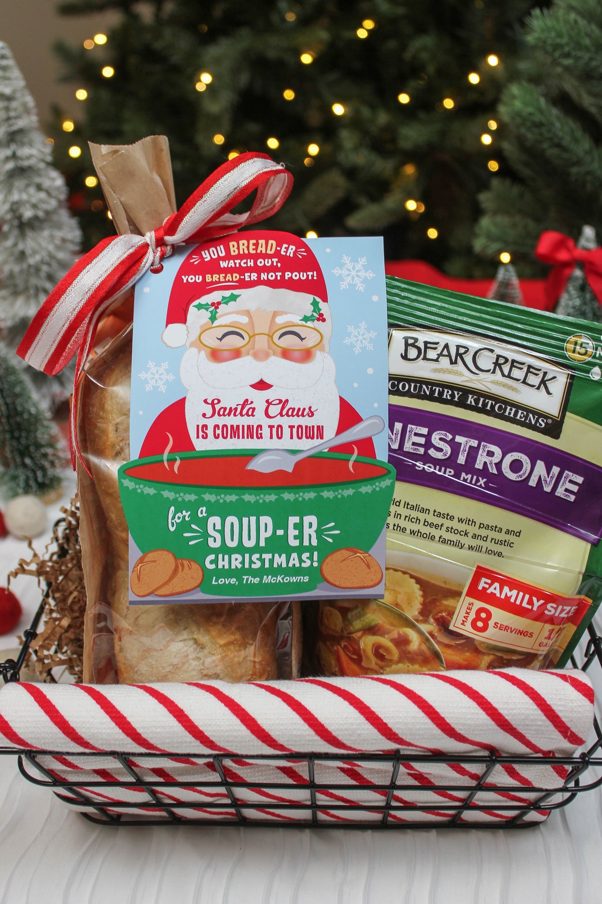 Christmas Soup & Bread Gift Card Holder