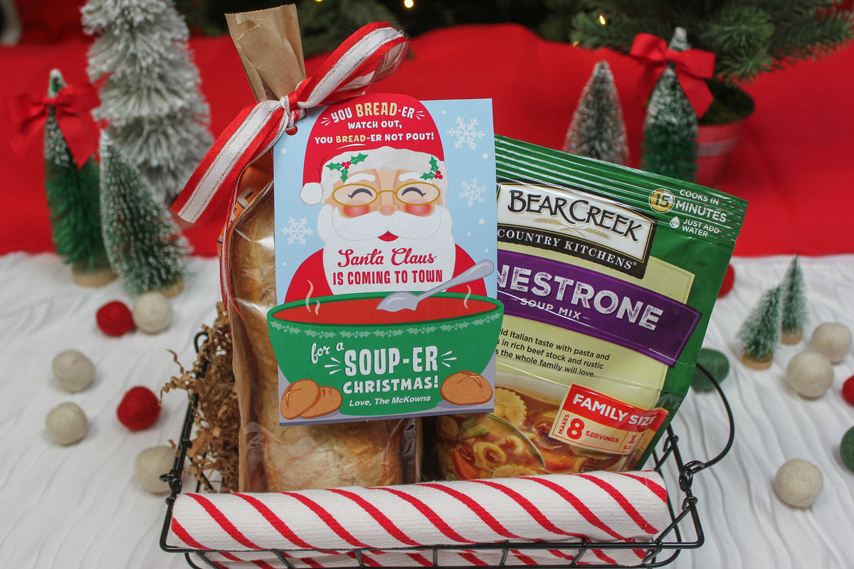 Christmas Soup & Bread Gift Card Holder