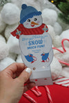 Skiing Snowmen Candy Cane Christmas Treats