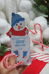 Skiing Snowmen Candy Cane Christmas Treats