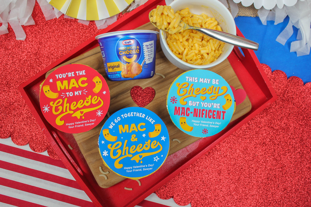 Mac and Cheese Kids Valentines