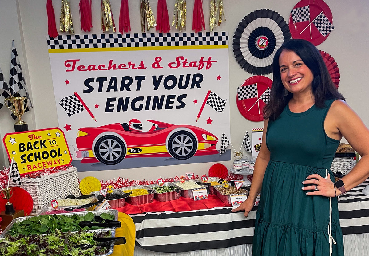 "Start Your Engines" Back to School Teacher Appreciation Luncheon Decor Pack