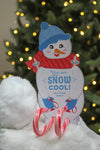 Skiing Snowmen Candy Cane Christmas Treats