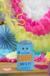 Soda Crazy Straw Classroom Valentines