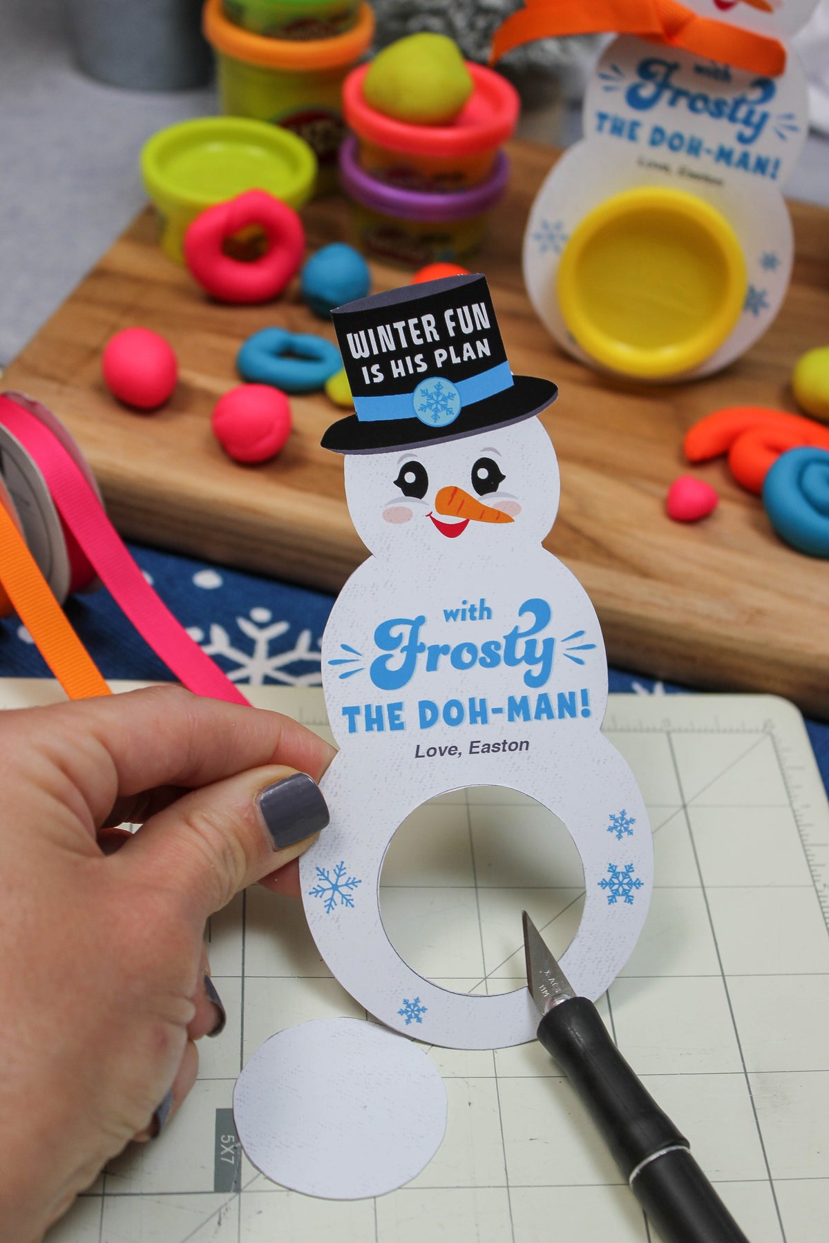 PlayDoh Snowman Gift