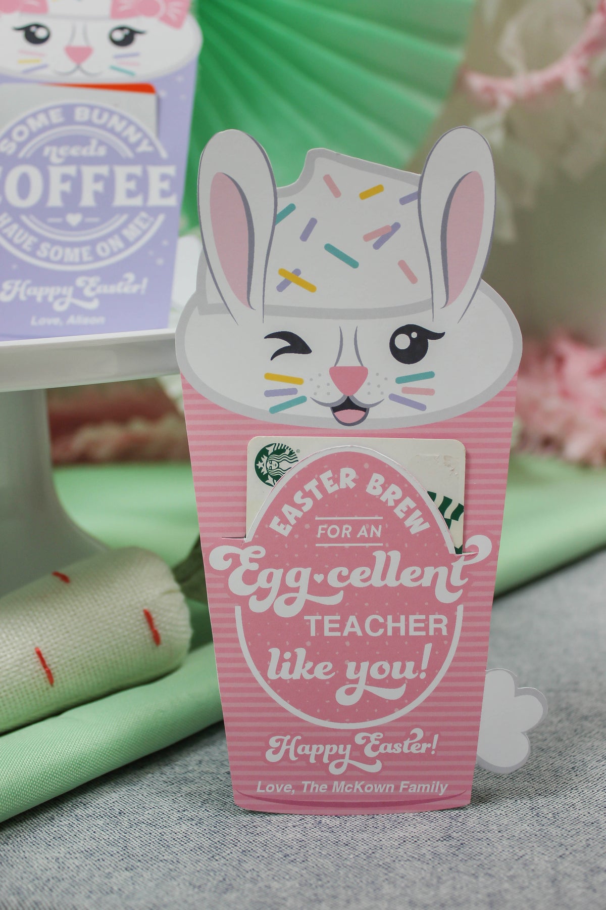 Easter Coffee Gift Card Holder