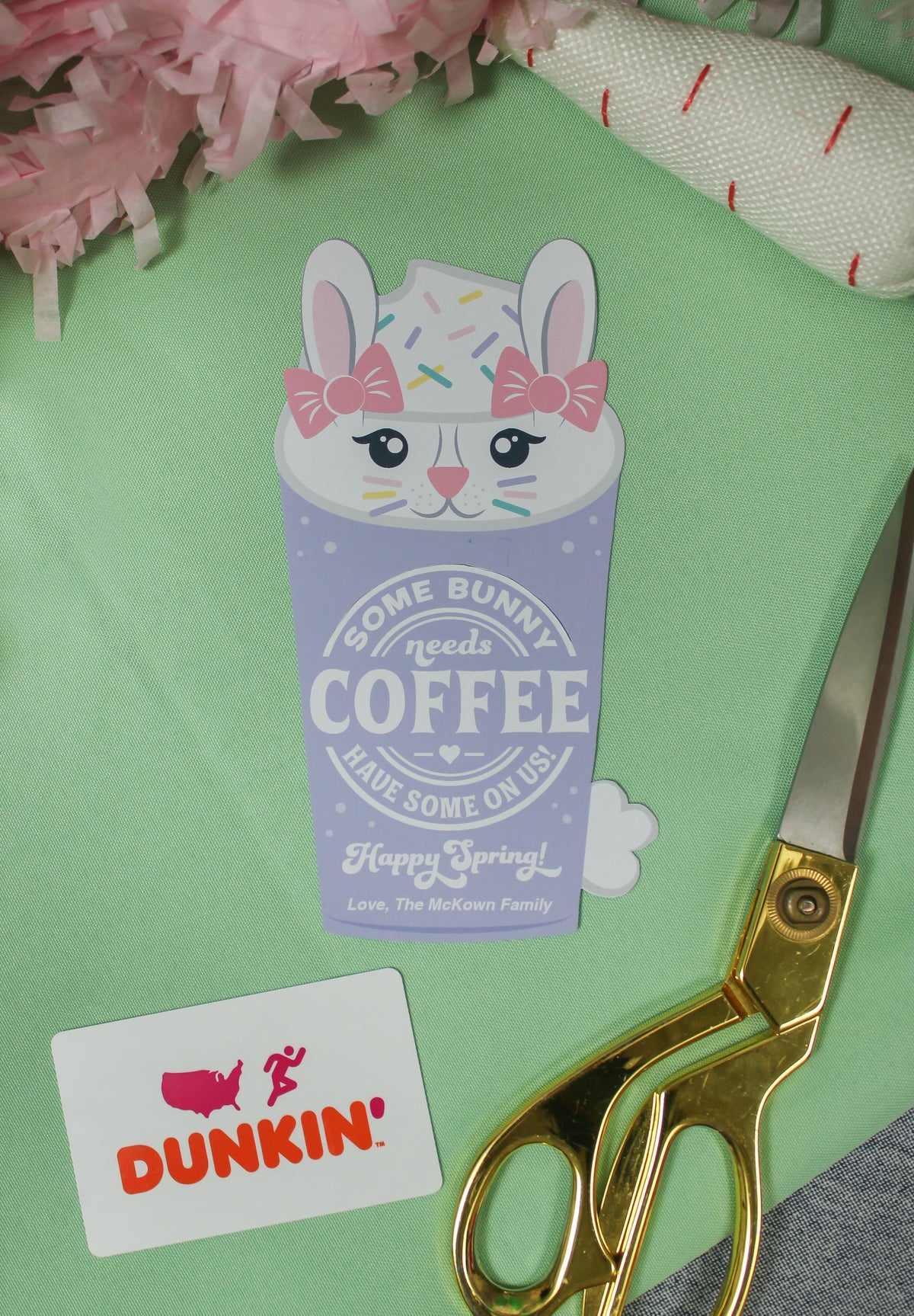 Easter Coffee Gift Card Holder