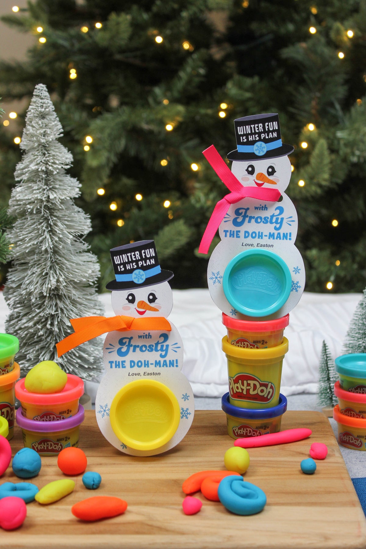 PlayDoh Snowman Gift