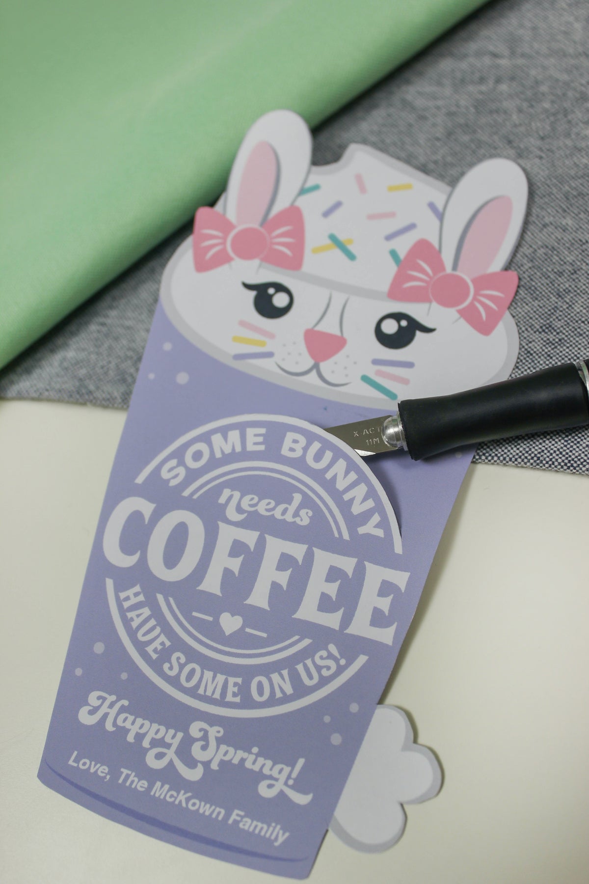 Easter Coffee Gift Card Holder