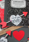 Notebook Hearts Classroom Valentines